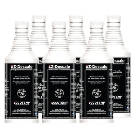 Eccotemp System Descaler Solution - 32 oz., PK 6 EZL32OZ-6